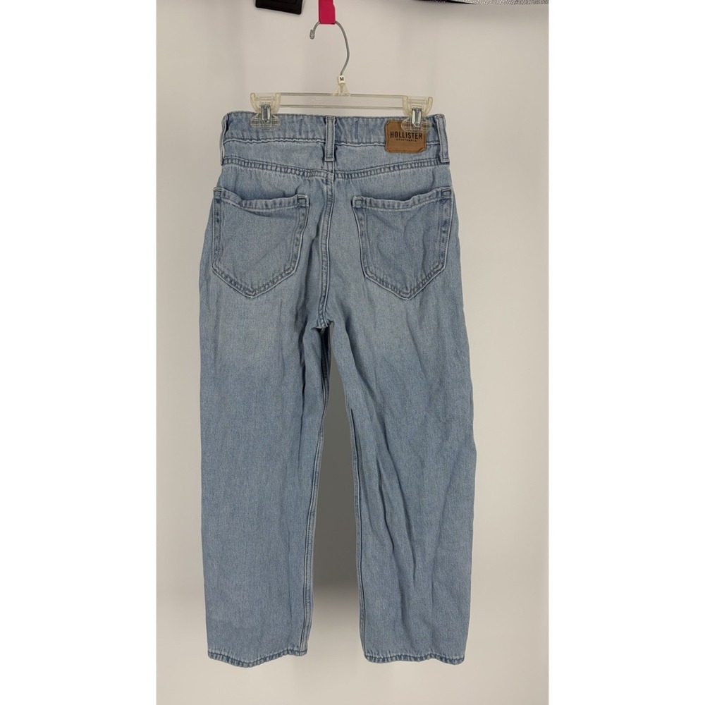 Hollister California Blue High Rise Barrel Jeans Light Wash Denim Size 23 / 00S - Picture 5 of 6